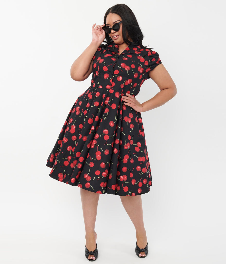 Black Cherry Mona Swing Dress ...